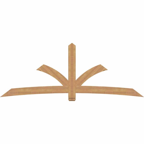 Ekena Millwork Davenport Timber Gable Bracket, Western Red Cedar, 108"W x 40"H x 1 1/2"D x 5 1/2"F, 9/12 Pitch GBW108X40X0206DAV00SWR - main